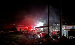 Kereste fabrikasının toz silosunda çıkan yangın söndürüldü