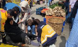 Pazarda alışveriş yapmak isterken hastanelik oldu