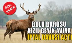 BOLU BAROSU KIZIL GEYİK AVINA İPTAL DAVASI AÇTI