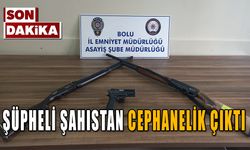 ŞÜPHELİ ŞAHISTAN CEPHANELİK ÇIKTI