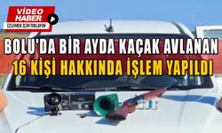 BOLU'DA BİR AYDA KAÇAK AVLANAN 16 KİŞİ HAKKINDA İŞLEM YAPILDI