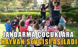 JANDARMA ÇOCUKLARA HAYVAN SEVGİSİ AŞILADI   