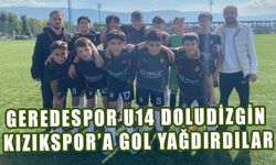 Geredespor U14 doludizgin, Kızıkspor’a gol yağdırdılar