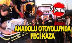 Anadolu Otoyolu’nda feci kaza: 5 yaralı