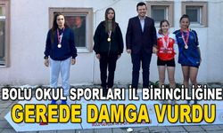 Bolu Okul Sporları İl Birinciliğine Gerede damga vurdu