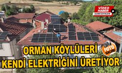 Orman köylüleri kendi elektriğini üretiyor 