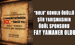 “BOLU” KONULU ÖDÜLLÜ ŞİİR YARIŞMASININ ÖDÜL SPONSORU FAY YAMANER OLDU   