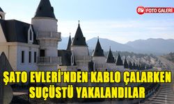 Şato Evleri'nden kablo çalarken suçüstü yakalandılar