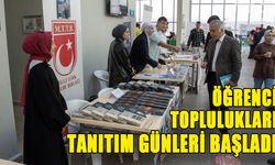 Öğrenci Toplulukları Tanıtım Günleri Başladı