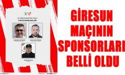 GİRESUN MAÇININ SPONSORLARI BELLİ OLDU