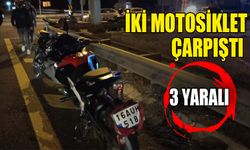 İki motosiklet çarpıştı 3 yaralı