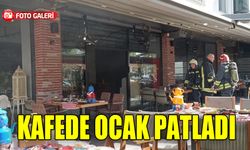 Kafede jel yakıtlı ocak patladı     