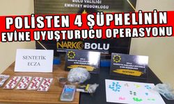 POLİSTEN 4 ŞÜPHELİNİN EVİNE UYUŞTURUCU OPERASYONU