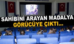 Sahibini arayan madalya görücüye çıktı...