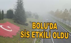 Bolu'da sis etkili oldu 