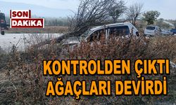 KONTROLDEN ÇIKTI AĞAÇLARI DEVİRDİ