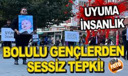 Bolulu gençlerden sessiz tepki!