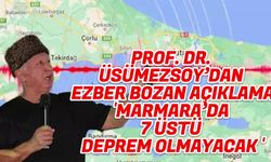 PROF. DR. ÜŞÜMEZSOY’DAN EZBER BOZAN AÇIKLAMA