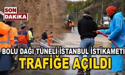 Bolu Dağı Tüneli İstanbul istikameti trafiğe açıldı