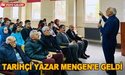 Tarihçi Yazar Mustafa Turan Bir Dizi Konferans İçin Mengen’e Geldi