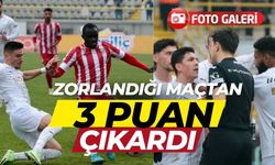 Zorlandığı maçtan 3 puan çıkardı