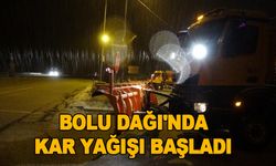 BOLU DAĞI'NDA KAR YAĞIŞI BAŞLADI