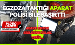 Egzoza taktığı aparat polisi bile şaşırttı