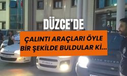 Düzce’de çalıntı araçlar bu şekilde ele geçirildi