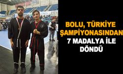 Bolu, Türkiye Şampiyonasından 7 madalya ile döndü!