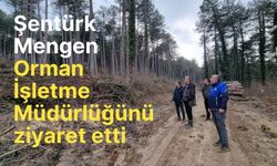 Şentürk Mengen Orman İşletme Müdürlüğünü ziyaret etti