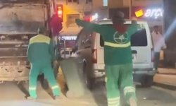 Temizlik işçisi kemençeyi duyunca dayanamadı