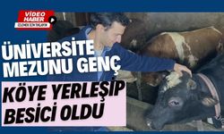 Üniversite mezunu genç köye yerleşip besici oldu