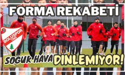 Forma rekabeti soğuk hava dinlemiyor!