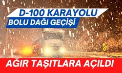 Bolu Dağı'nda ağır tonajlı araçların geçişine izin verilmeye başlandı