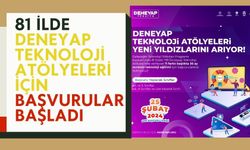 81 İlde Deneyap Teknoloji Atölyeleri için Başvurular Başladı