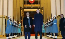 Filistin Devlet Başkanı Ankara'da! Cumhurbaşkanı Erdoğan kabul etti