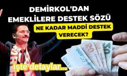 Demirkol'dan emeklilere destek sözü, Ne kadar maddi destek verecek?