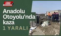 Anadolu Otoyolu'nda kaza: 1 yaralı