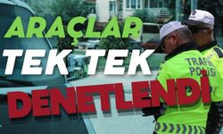 Araçlar tek tek denetlendi