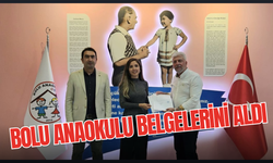 Bolu Anaokulu Belgelerini aldı