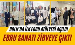 BOLU’DA İLK EBRU ATÖLYESİ AÇILDI, EBRU SANATI ZİRVEYE ÇIKTI