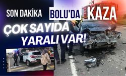 Bolu’da kaza çok sayıda yaralı var