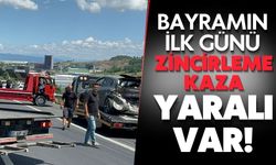 6 ARAÇ BİRBİRİNE GİRDİ; YARALILAR VAR..