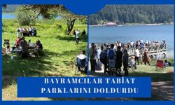 BAYRAMCILAR TABİAT PARKLARINI DOLDURDU