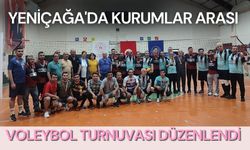 YENİÇAĞA'DA KURUMLAR ARASI VOLEYBOL TURNUVASI DÜZENLENDİ