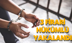 3 firari hükümlü yakalandı