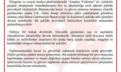 Bursa'da provokasyona gözaltı