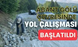 Abant Gölü çevresinde yol çalışması başlatıldı