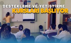 DESTEKLEME VE YETİŞTİRME KURSLARI BAŞLIYOR