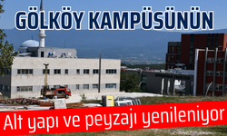 Gölköy kampüsünün alt yapı ve peyzajı yenileniyor